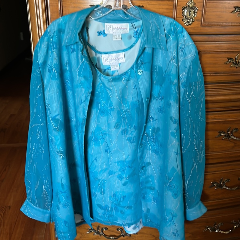Nygard Petites Tunic & matching shell